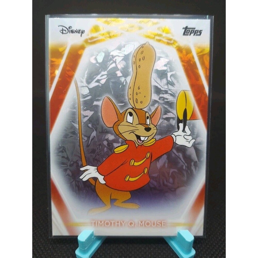 2026 Topps Disney Neon Dumbo Timothy Q. Mouse #184 Snow Cap Parallel Foil